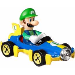 Hot Wheels - Mario Kart Personajes Luigi 1:34 - GBG25