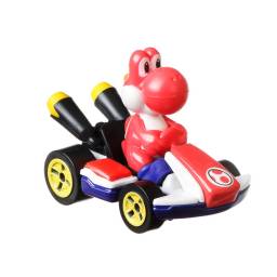 Hot Wheels - Mario Kart Personaje Red Yoshi 1:34 - GBG25