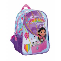 GABBYS DOLLHOUSE - Mochila Basica Balloon Line 30 cm 35200-Violeta