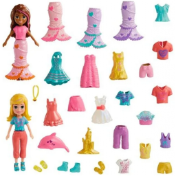 POLLY POCKET - Paquete de Modas Sirena Brillante HNF51