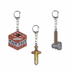 MINECRAFT - Llaveros Metal Pack x3 Tnt - MC6021 