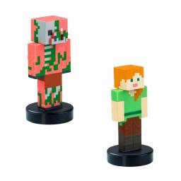 MINECRAFT - Sellos Pack x2 Alex y Zombie Pigman - MC5014