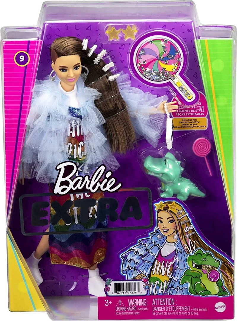 BARBIE - Extra Muñeca Chamarra Amarilla - GYJ78 Barbie Muñecas Clasicas