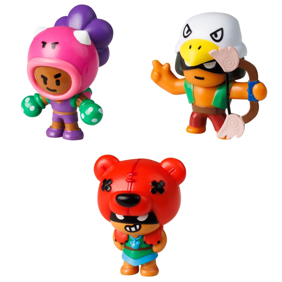 BRAWL STARS - Pack x3 Figuras Nita Bo y Rosa - BRW2020 OTRAS MARCAS  NOVEDADES Brawl Stars