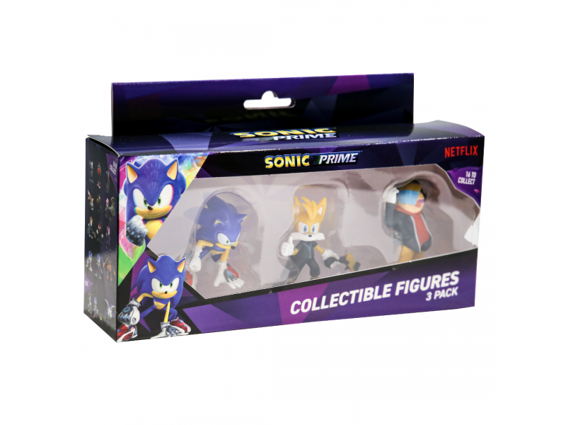 SONIC - Pack x3 Figuras 6cm en Caja Sonic - SON2021